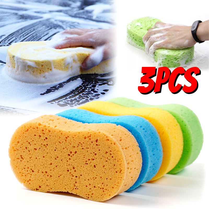 Detailing Brush Set - Car Cleaning Sponges Large Honeycomb 8-shaped