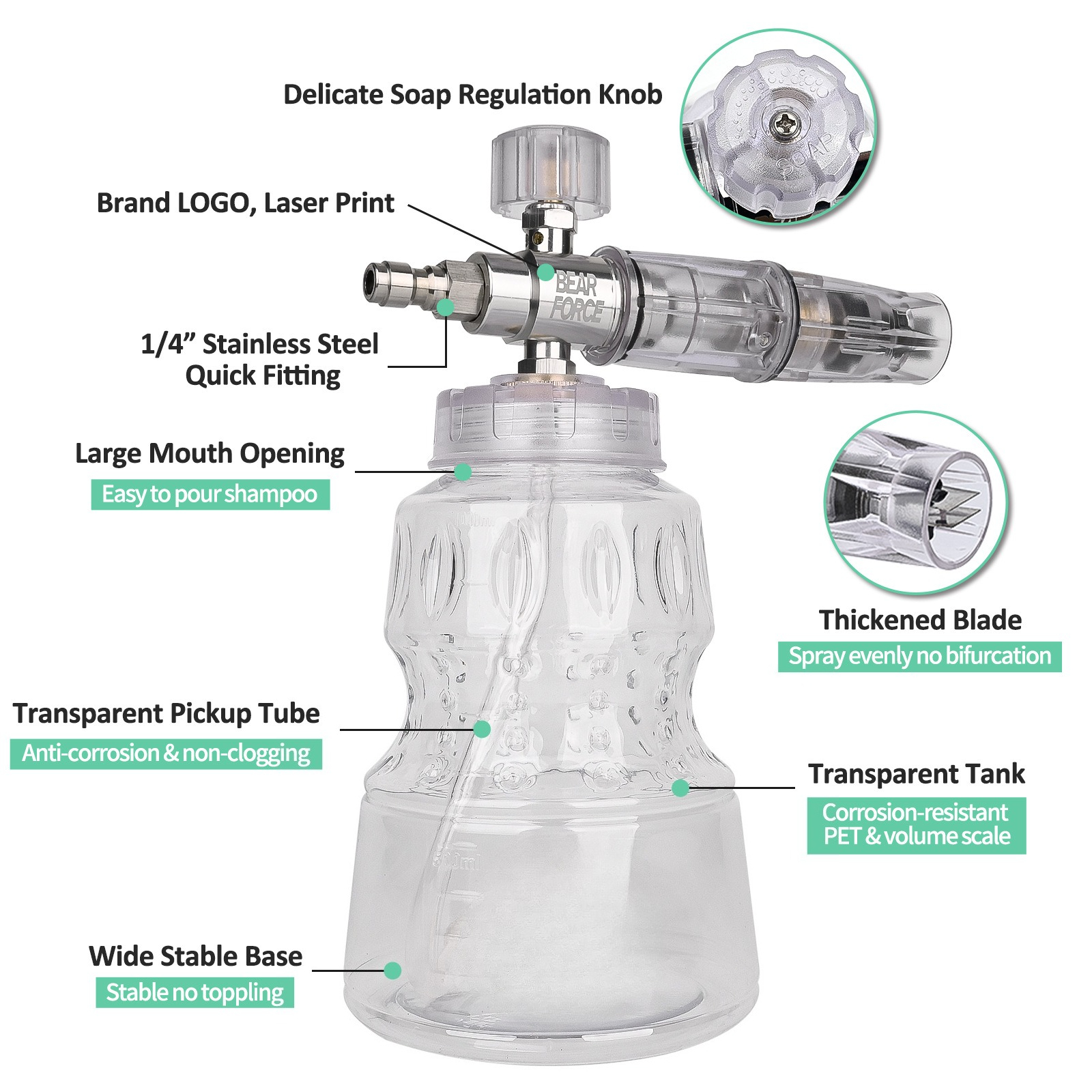 High Pressure Washer Gun with  - огляд і ціна Pressure Washer Foam Gun