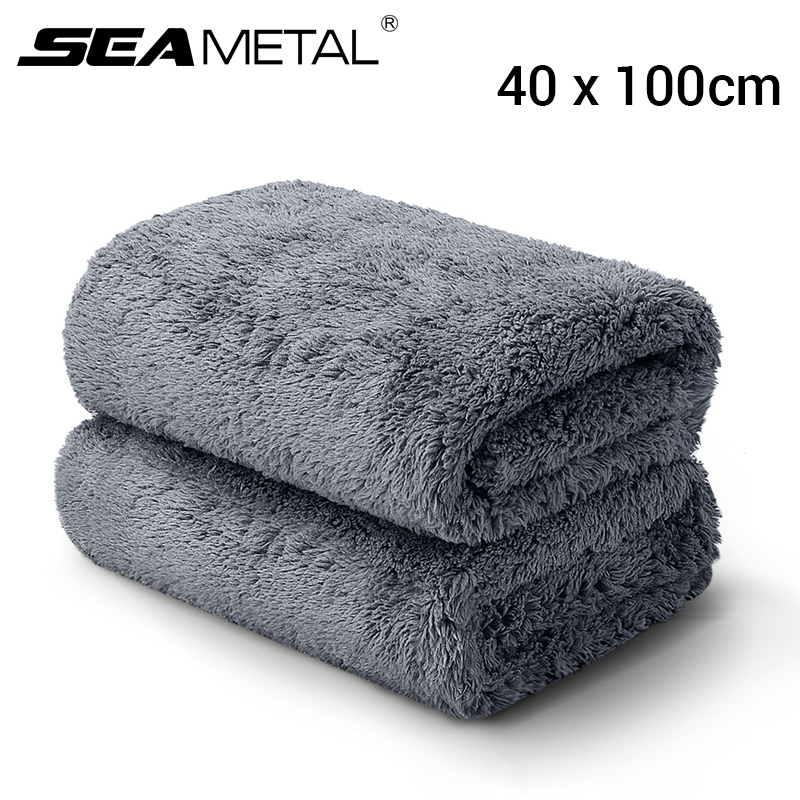 SEAMETAL 40X100CM Car Wash Tow - огляд і ціна Microfiber Towel Detailing