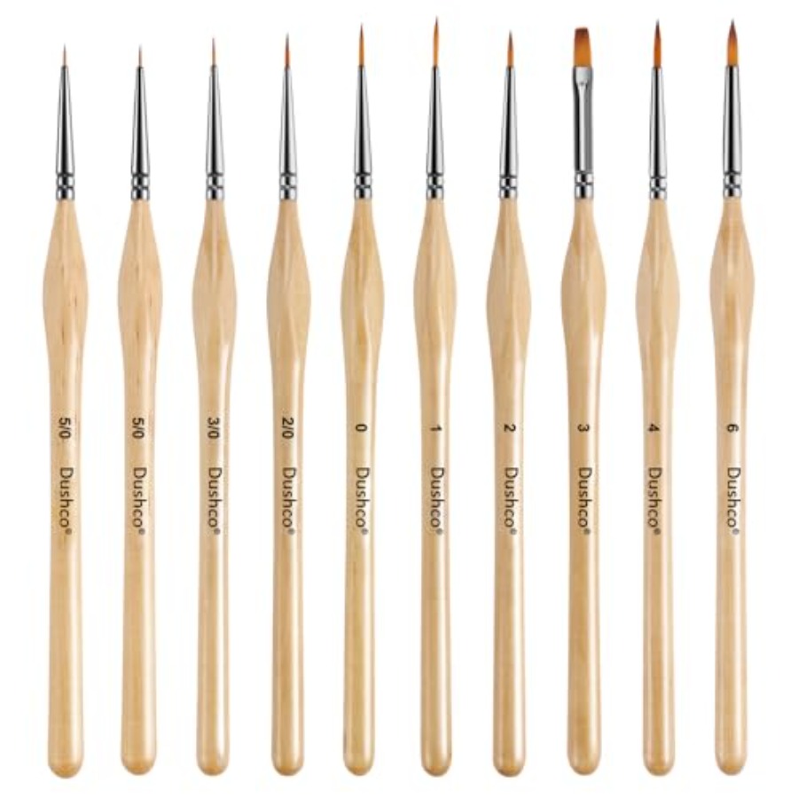 10 pcs Miniature Detail Paint  - огляд і ціна Detailing Brush Set