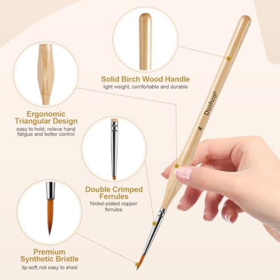 10 pcs Miniature Detail Paint  - огляд і ціна Detailing Brush Set