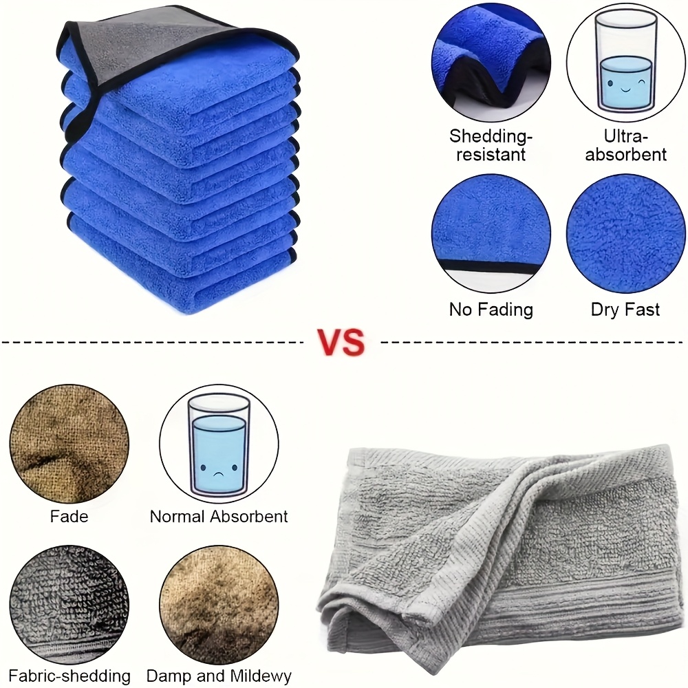 1-10pcs Microfiber Car Cleanin - огляд і ціна Microfiber Towel Detailing