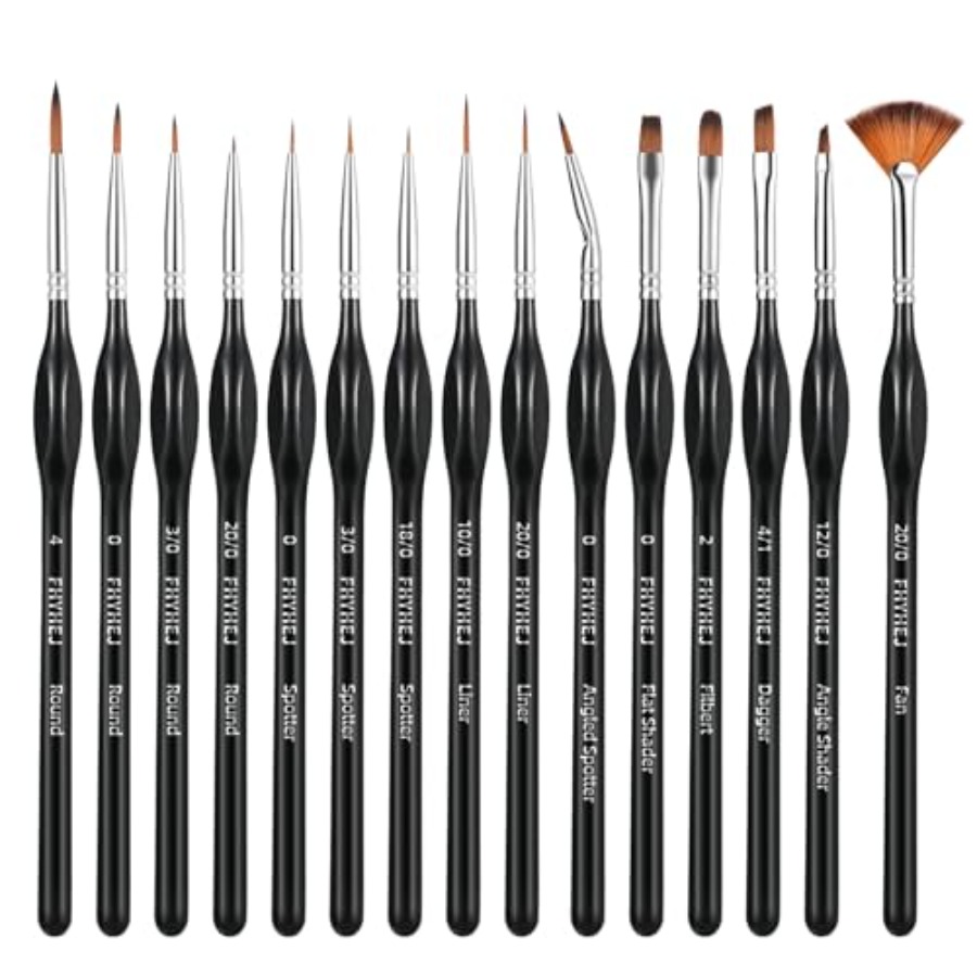 Detail Paint Brushes Set, 15PC - огляд і ціна Detailing Brush Set