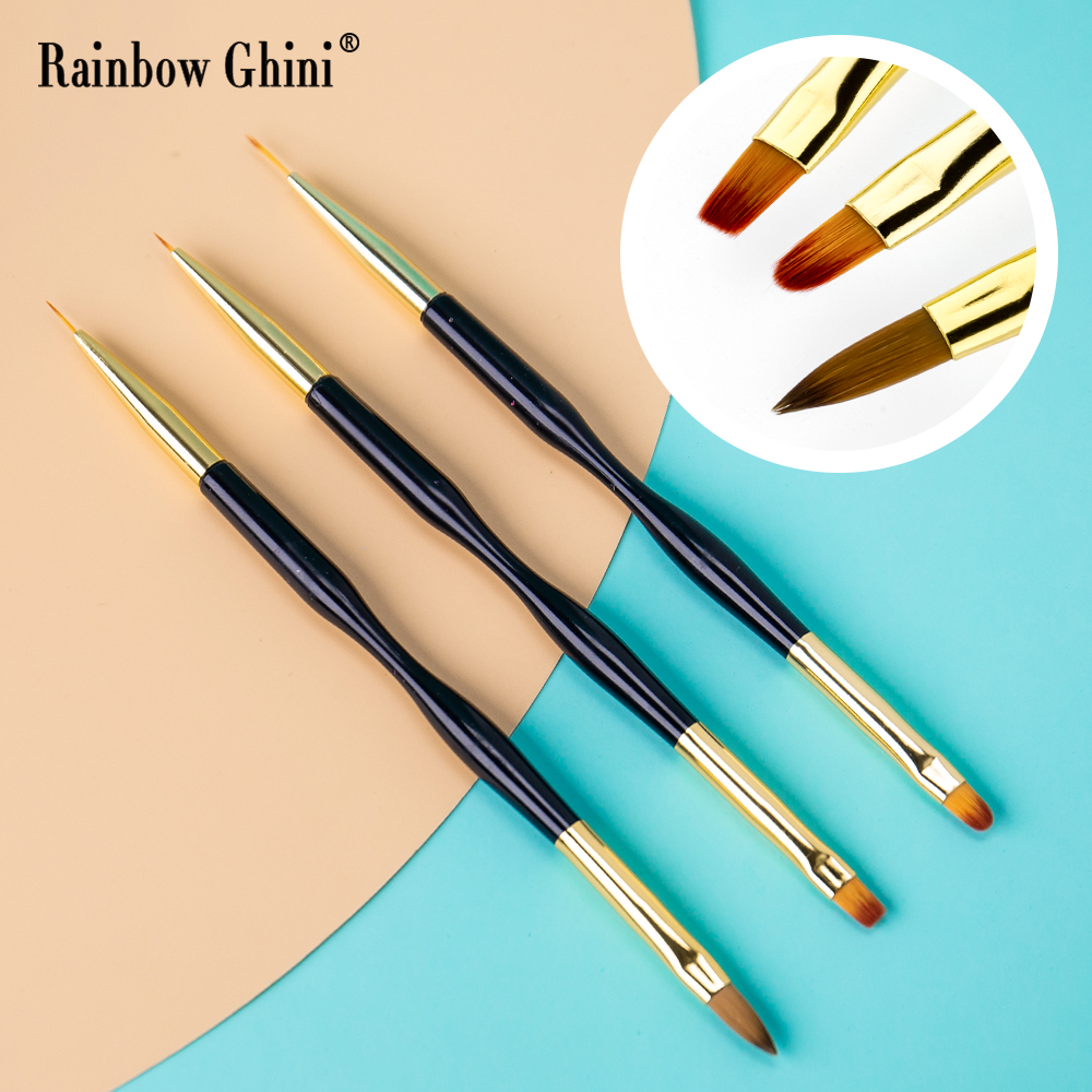 Rainbow Ghini 3Pcs/Set Dual He - огляд і ціна Detailing Brush Set