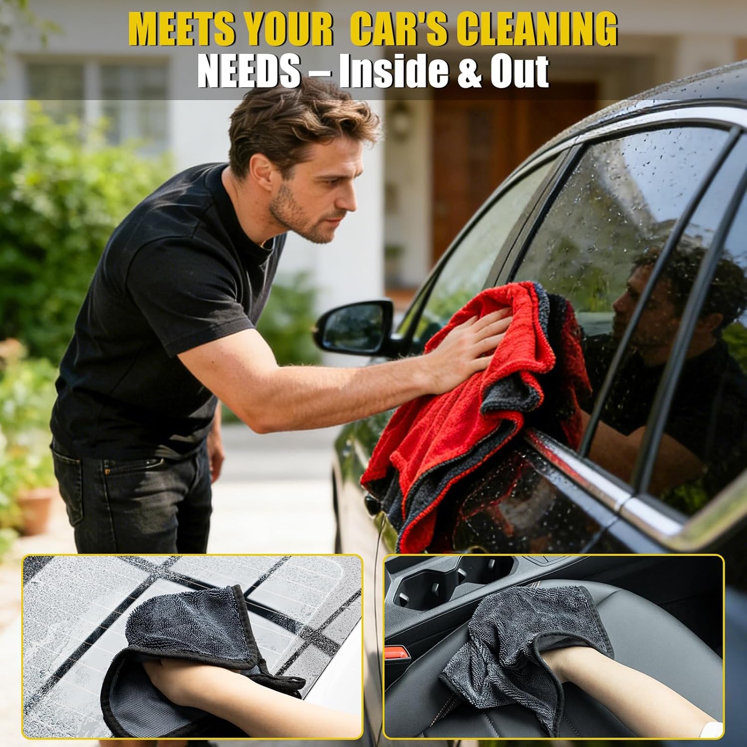 3-Pack Car Drying Towel Microf - огляд і ціна Microfiber Towel Detailing