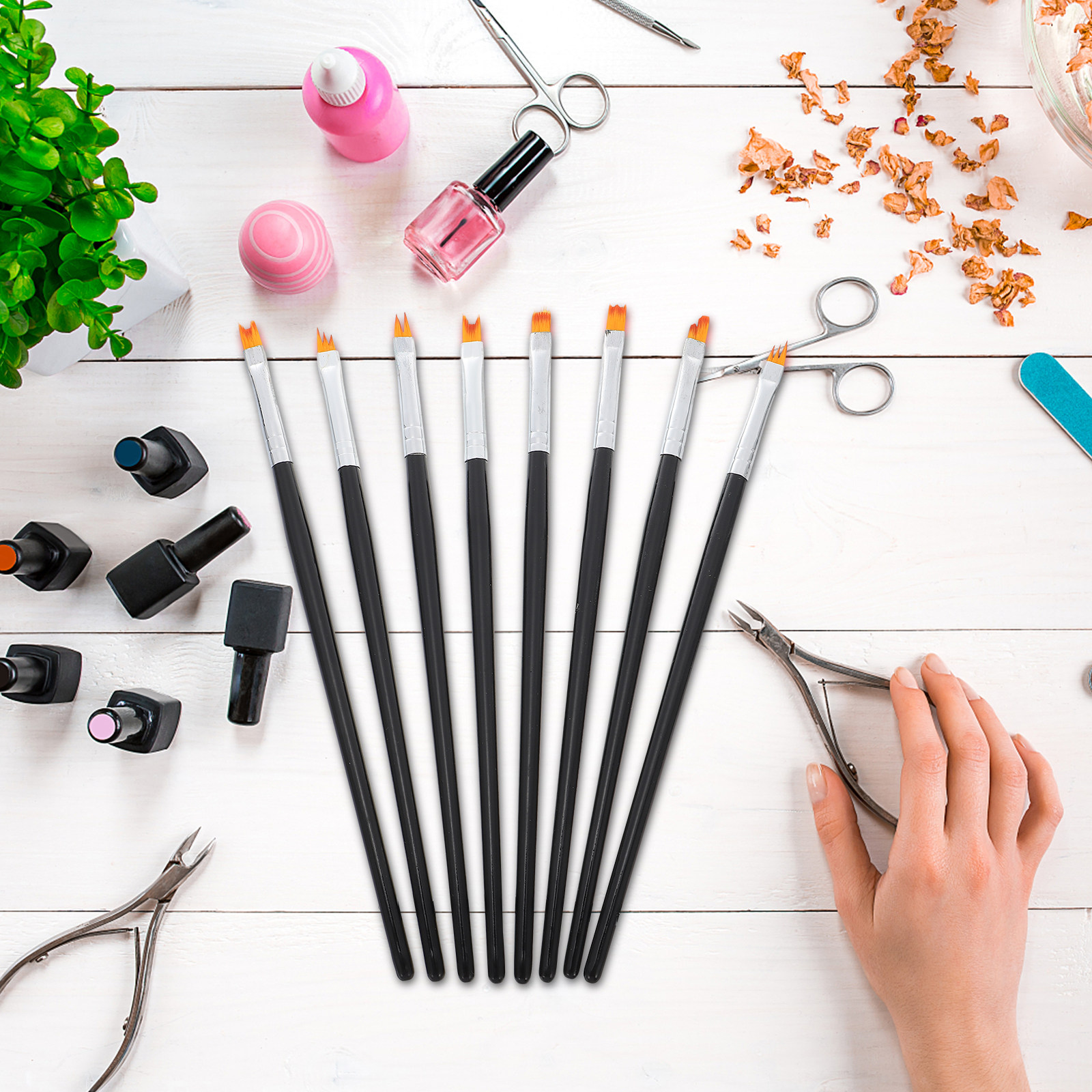 8Pcs Nail Painting Brushes Set - огляд і ціна Detailing Brush Set