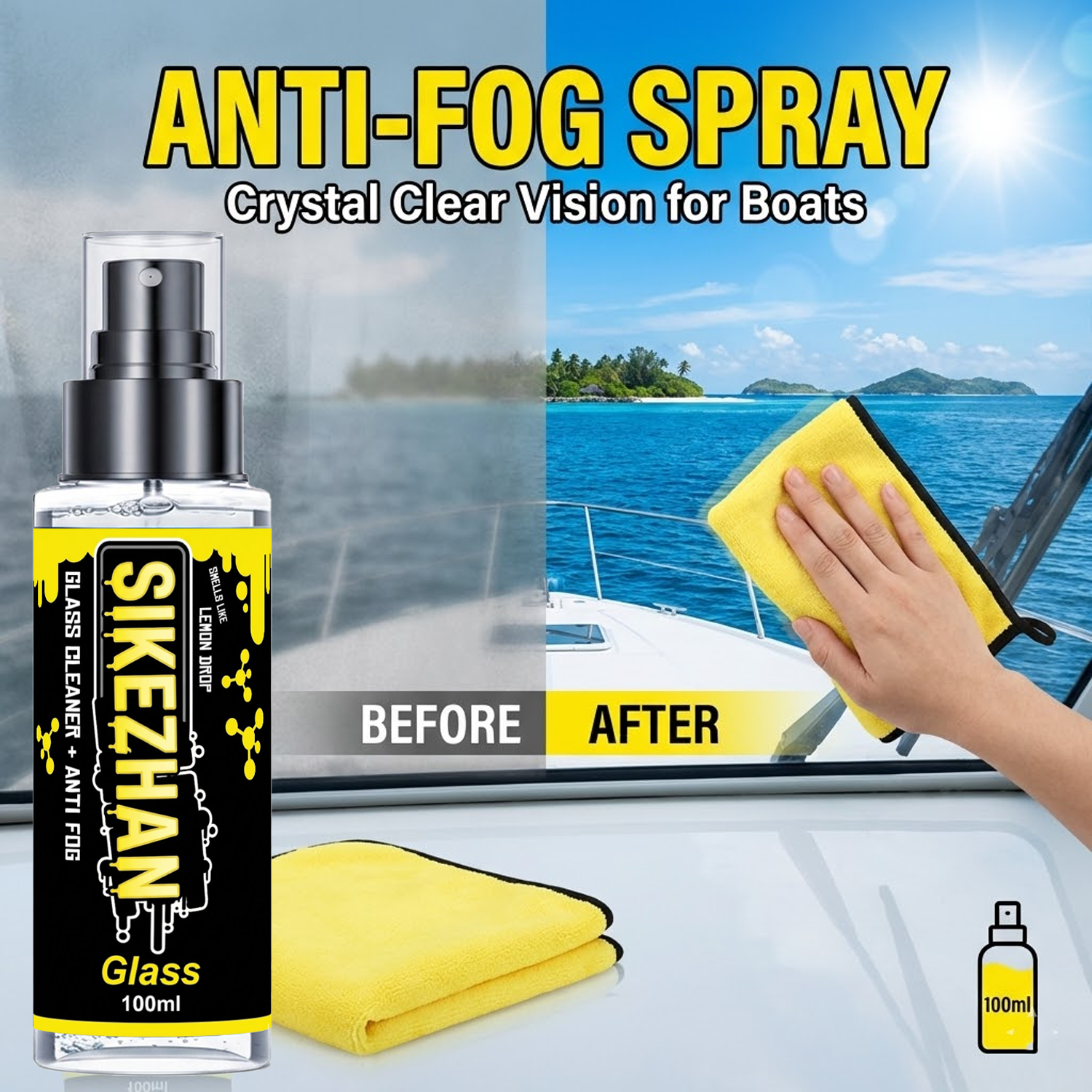 2in1 Anti Fog Spray Car Glass  - огляд і ціна Glass Cleaner Streak