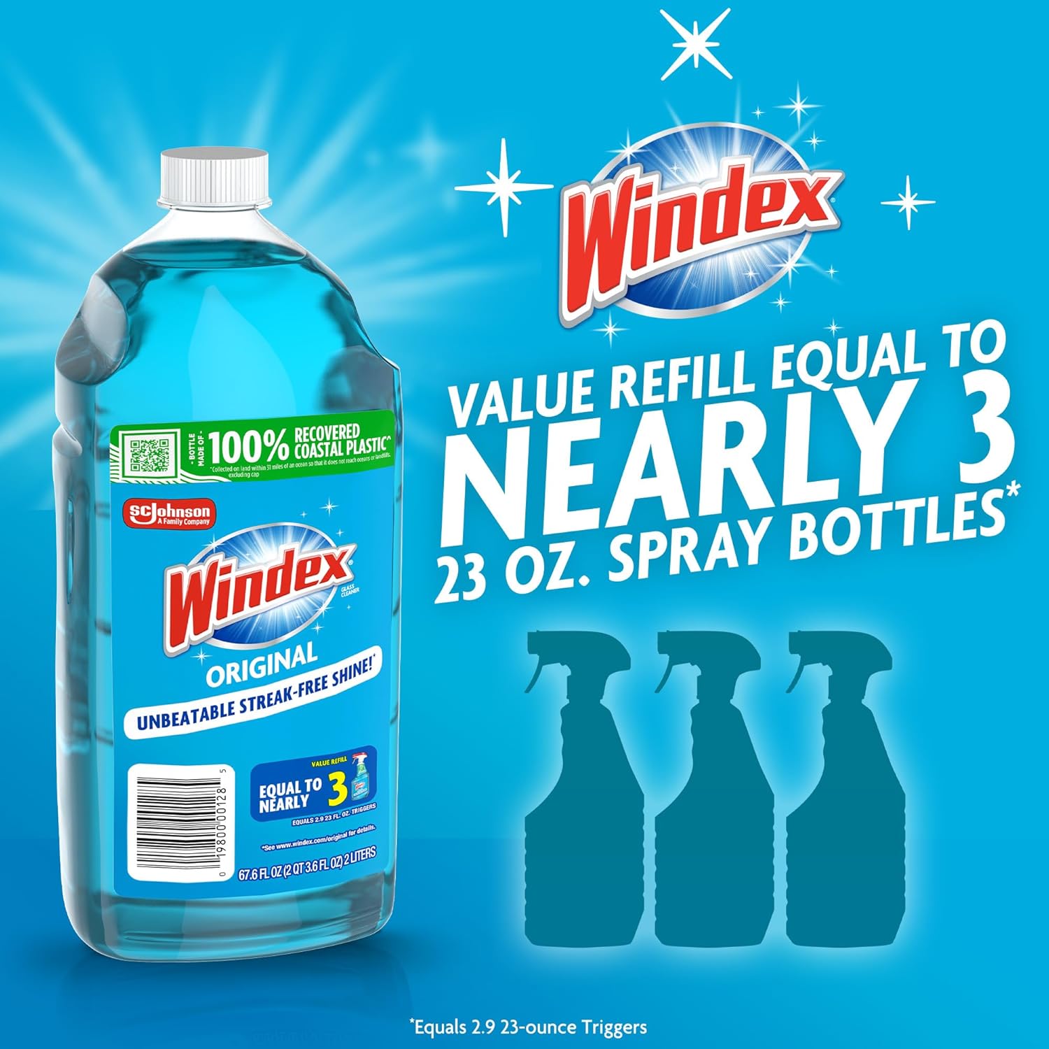 Glass and Window Cleaner Refil - огляд і ціна Glass Cleaner Streak