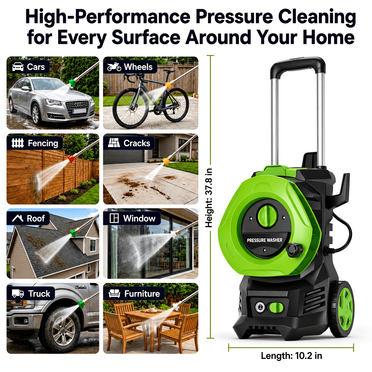 Electric Pressure Washer Power - огляд і ціна Foam Cannon Car Wash