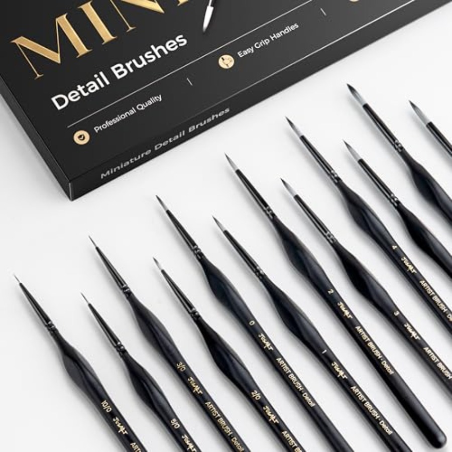 Detail Paint Brushes Set, 12 P - огляд і ціна Detailing Brush Set