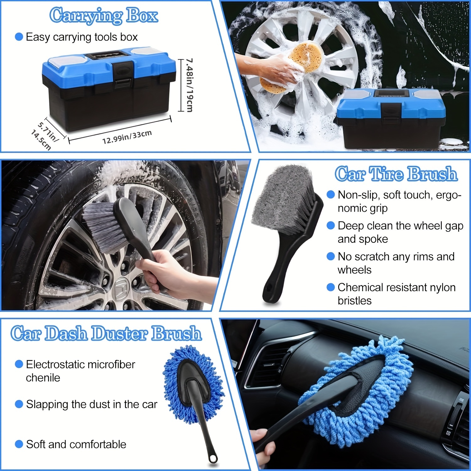 27pc Car Cleaning Kit, Interio - огляд і ціна Interior Detailing Kit