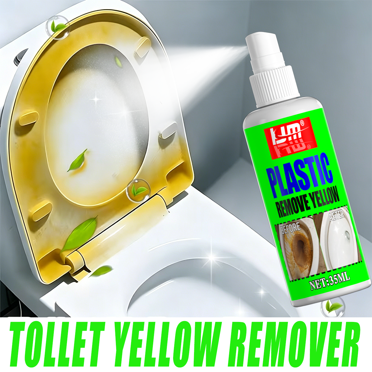 KJM 35ml Toilet Seat Yellow Re - огляд і ціна Seat Cleaner Fabric