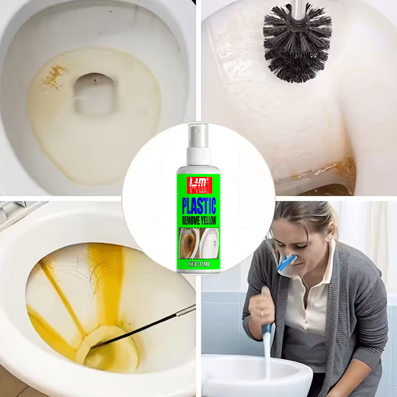 KJM 35ml Toilet Seat Yellow Re - огляд і ціна Seat Cleaner Fabric